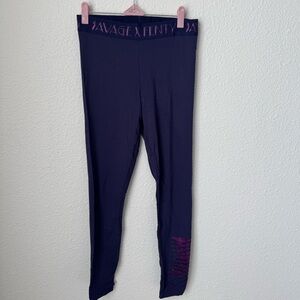 Savage X Fenty Purple Leggings with Elastic Waistband - Size M